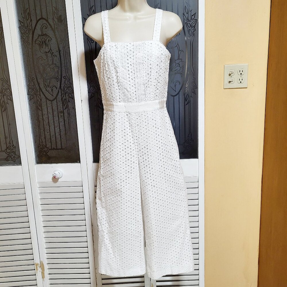 Banana Republic Eyelet Cropped Jumpsuit